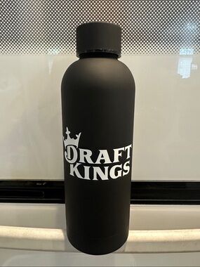 Black Draft Kings Water Bottle